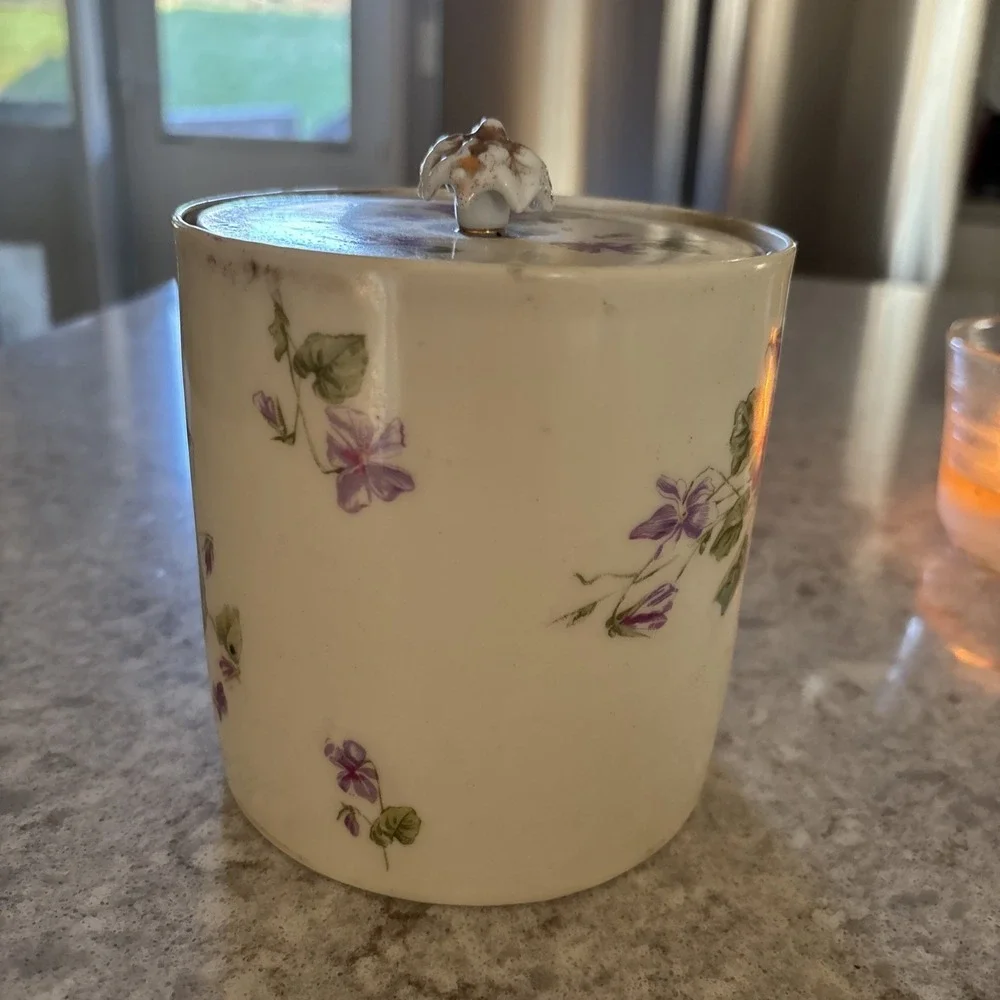 Vintage China Biscuit Jar